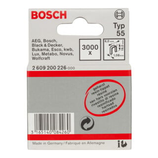 Bosch Schmalrückenklammer Typ 55 geharzt 6 x 1,08 x 19 mm