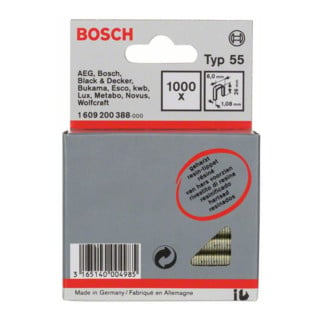 Bosch Schmalrückenklammer Typ 55 geharzt 6 x 1,08 x 26 mm