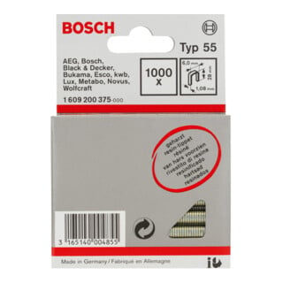 Bosch Schmalrückenklammer Typ 55 geharzt