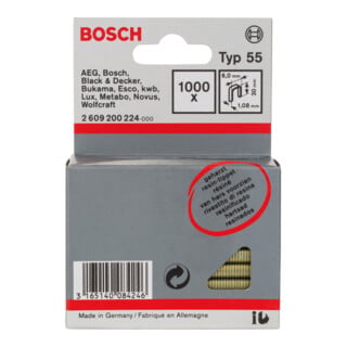 Bosch Schmalrückenklammer Typ 55 geharzt 6 x 1,08 x 30 mm