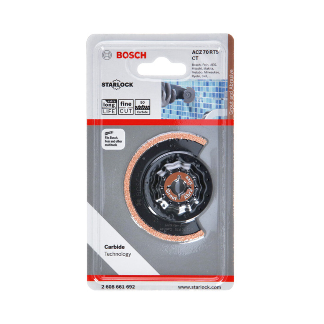 Bosch Schmalschnitt-Segmentsägeblatt ACZ 70 RT5 2608661692