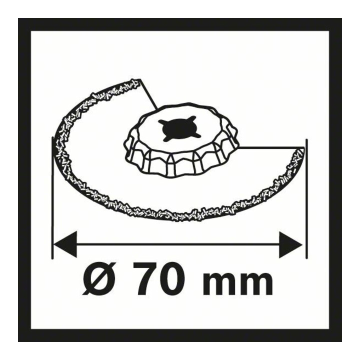 Bosch Schmalschnitt-Segmentsägeblatt ACZ 70 RT5 2608661692