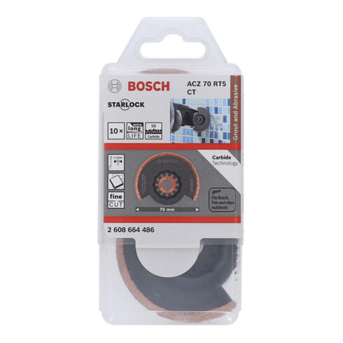 Bosch Schmalschnitt-Segmentsägeblatt ACZ 70 RT5 2608661692