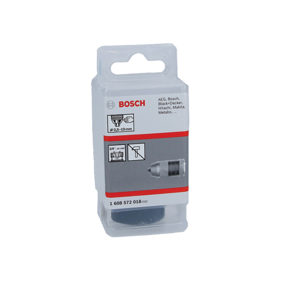 Bosch Schnellspannbohrfutter bis 10 mm 0,5 bis 10 mm 3/8" bis 24