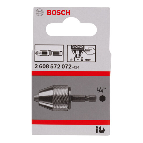 Bosch Schnellspannbohrfutter bis 10 mm 1 bis 6 mm 1/4" - Außensechskantschaft