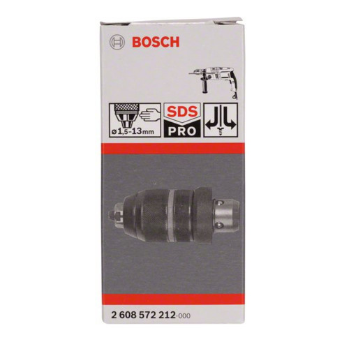 1,5 bis 13 mm Bosch Schnellspannbohrfutter mit Adapter für GBH 2-26 SDS plus 