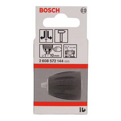 Bosch Schnellspannbohrfutter schlagbohrfest 1 bis 10 mm 1/2 bis 20 Zoll