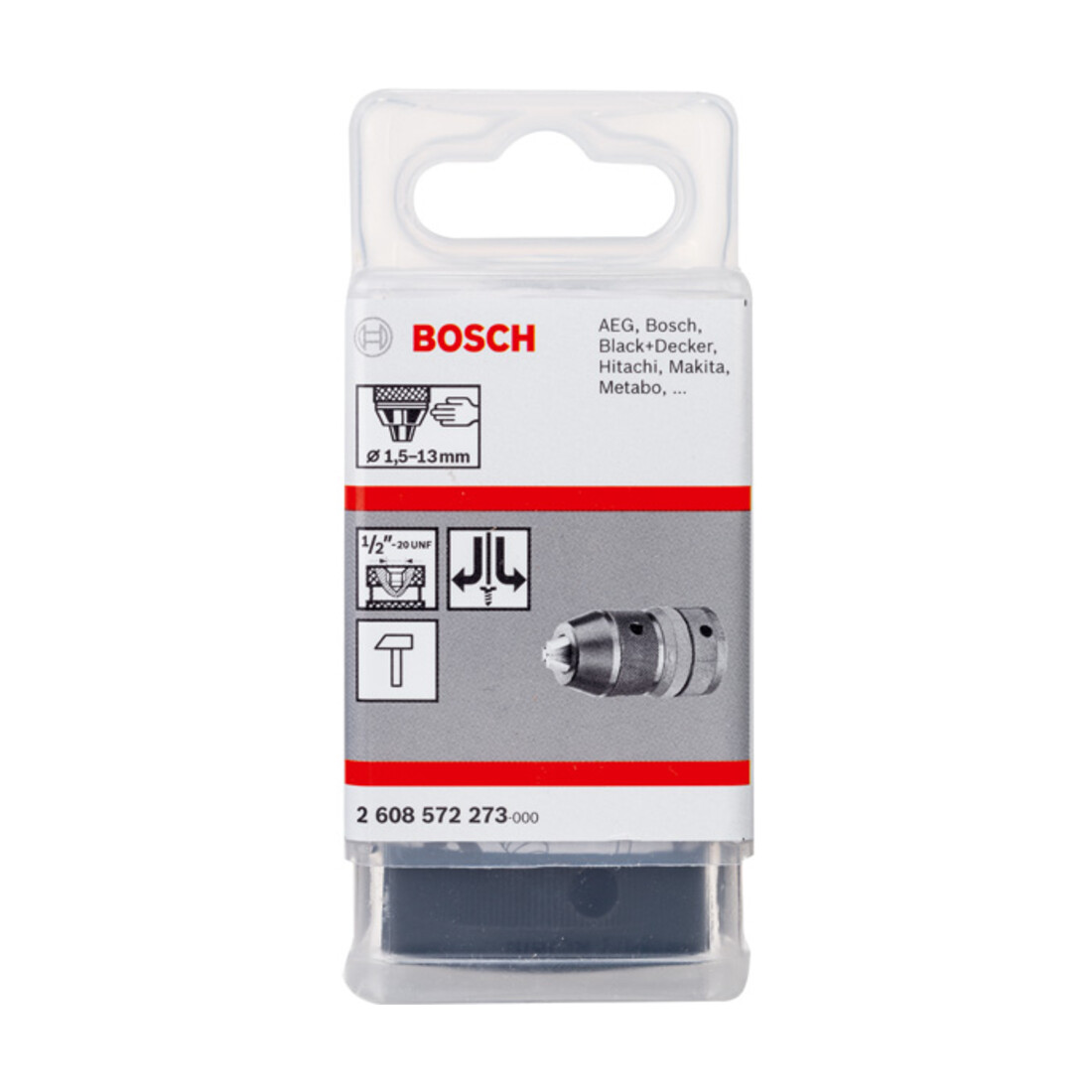 Bosch Schnellspannbohrfutter SUPRA SK 1,5 bis 13 mm 1/2" bis 20
