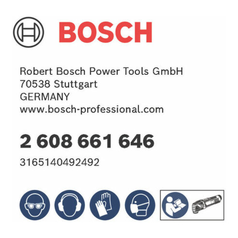 Bosch schraper HCS ATZ 52 SC star 26 x 52 mm