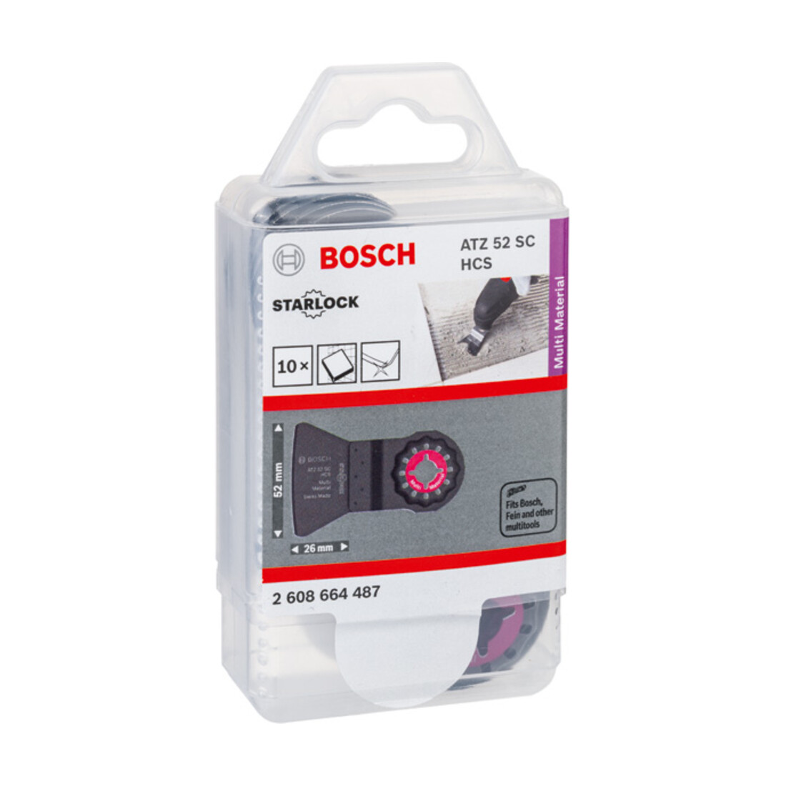 Bosch schraper HCS ATZ 52 SC star 26 x 52 mm