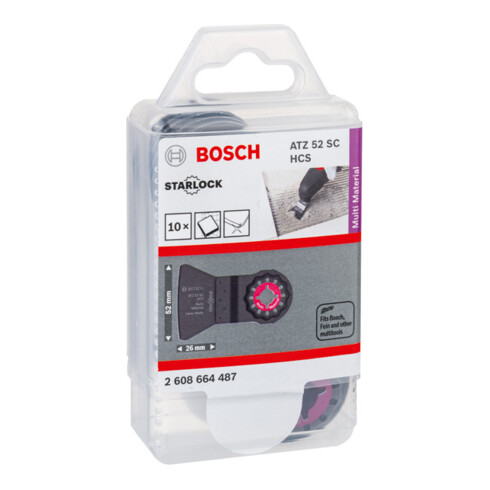 Bosch schraper HCS ATZ 52 SC star 26 x 52 mm