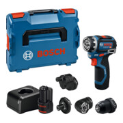 Bosch Schrauber GSR 12V-32 FC, 2x GBA 12V 2.0Ah, diverse Aufsätze, L-BOXX