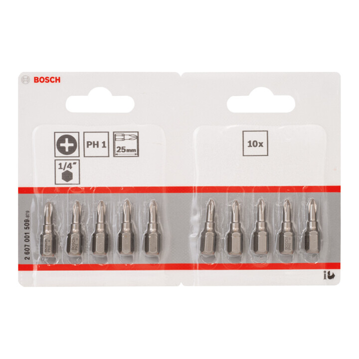 Bosch Schrauberbit Extra-Hart PH 1 25 mm Tight Pack