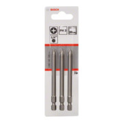 Bosch Phillips Bit, L89 mm, 1/4" Antrieb, 3er Pack-3