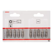 Bosch Pozidriv Bit, L25 mm, 1/4" Antrieb, extra hart, 10er Pack-2