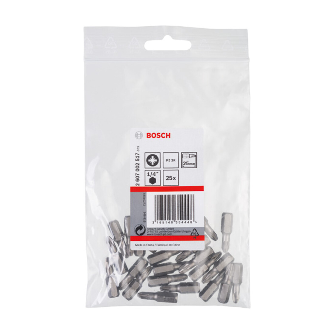 Bosch Schrauberbit Extra-Hart Reduziert PZ2R 25 mm