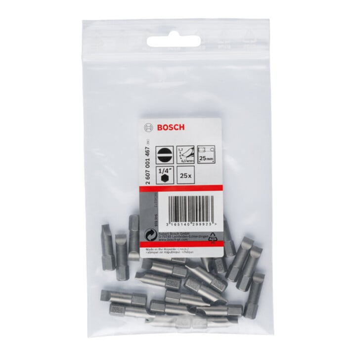 Bosch Schrauberbit Extra-Hart, S 1,2 x 6,5, 25 mm
