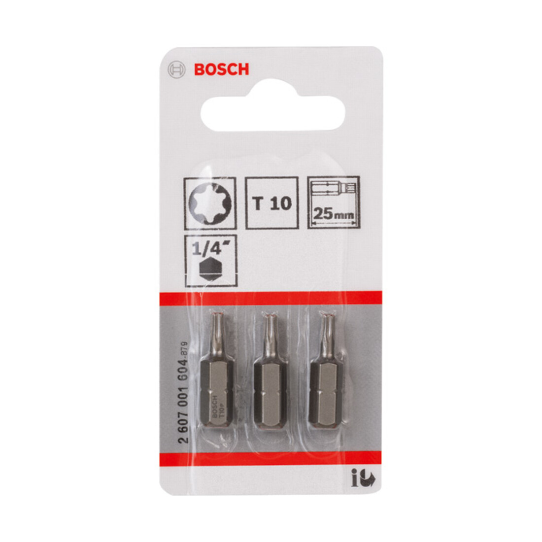 Bosch TX Bit, L25 mm, 1/4" Antrieb, extra hart, 3er Pack