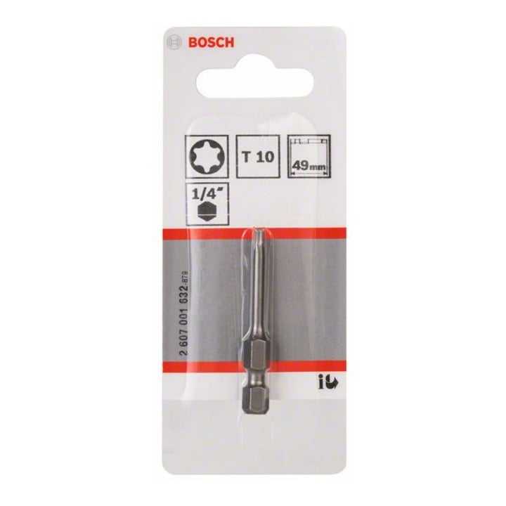Bosch Schrauberbit Extra-Hart, T10, 49 mm