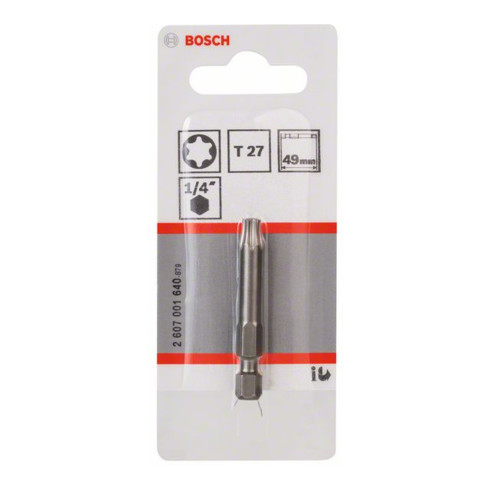 Bosch Schrauberbit Extra-Hart, T27, 49 mm