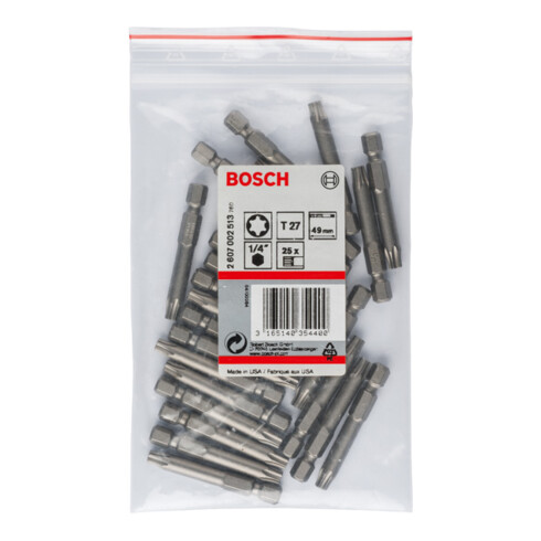 Bosch Schrauberbit Extra-Hart, T27, 49 mm