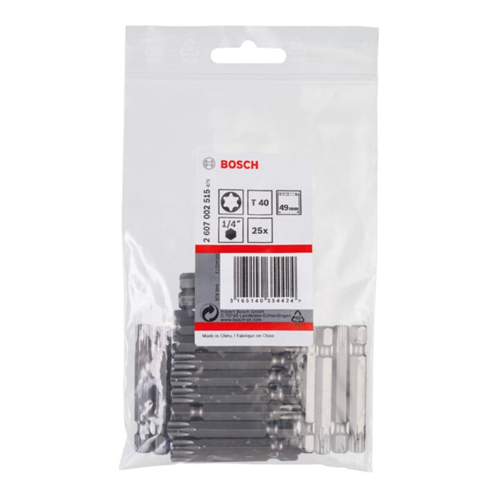Bosch Schrauberbit Extra-Hart, T40, 49 mm