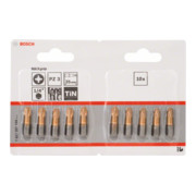 Bosch Pozidriv MaxGrip Bit, L25 mm, 1/4" Antrieb, extra hart, 10er Pack-3