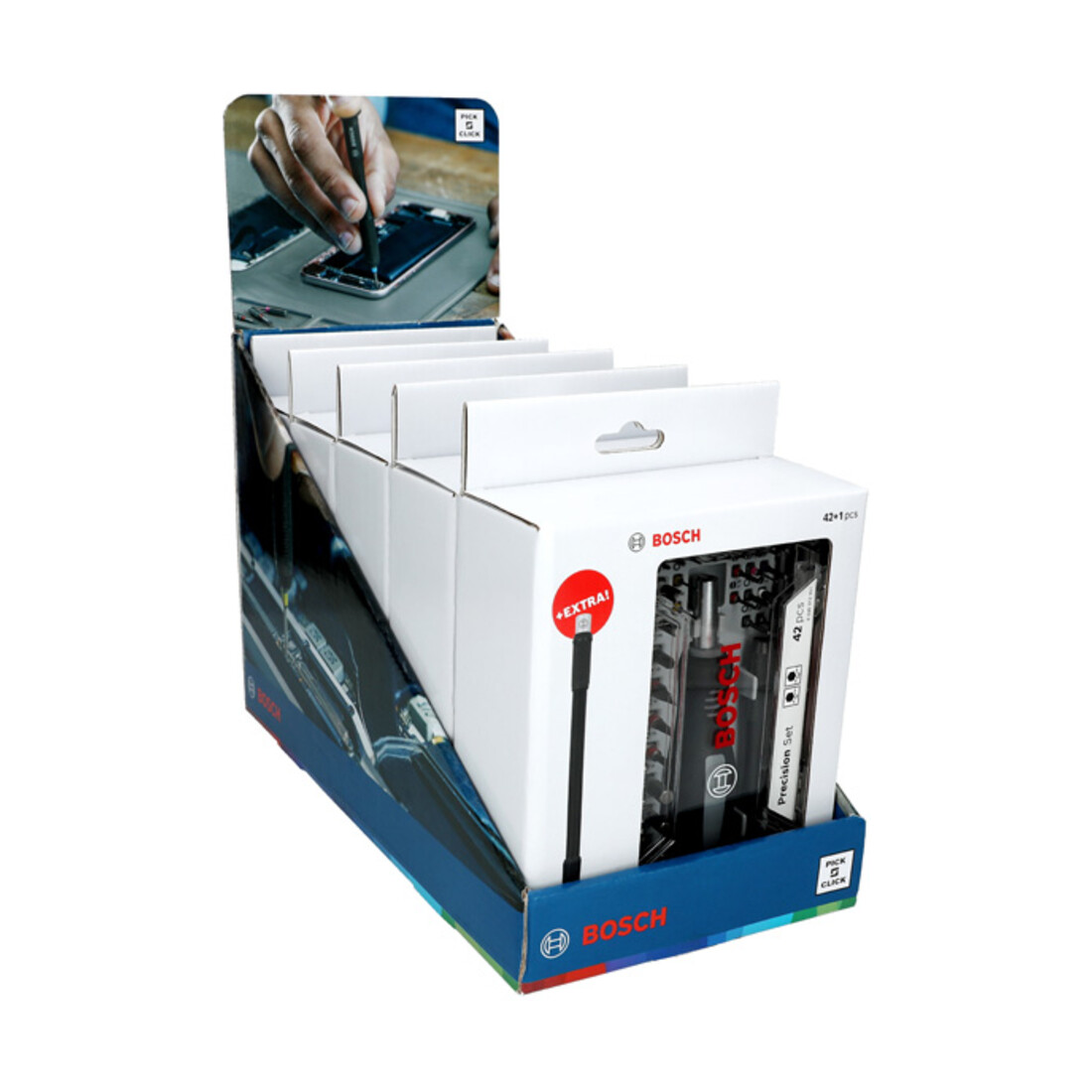 Bosch Schrauberbit-Satz PB SDB Set, 42-teilig