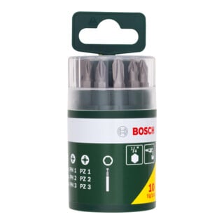 Bosch Schrauberbit-Set, 10-teilig, inklusive SL
