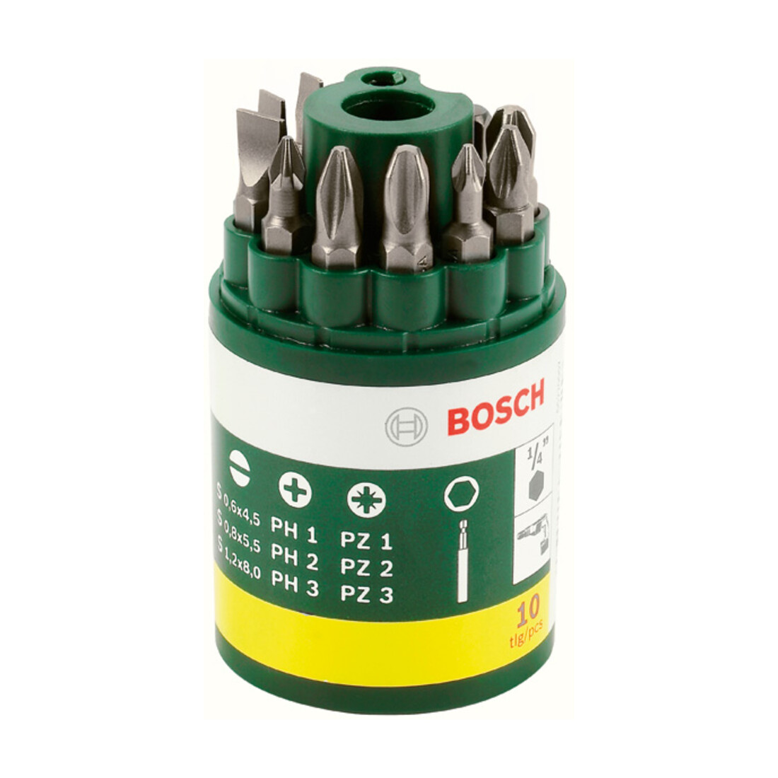 Bosch Schrauberbit-Set, 10-teilig, inklusive SL
