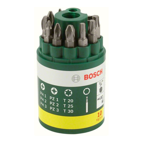 Bosch Schrauberbit-Set, 10-teilig, inklusive Torx