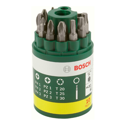 Bosch Schrauberbit-Set, 10-teilig, inklusive Torx