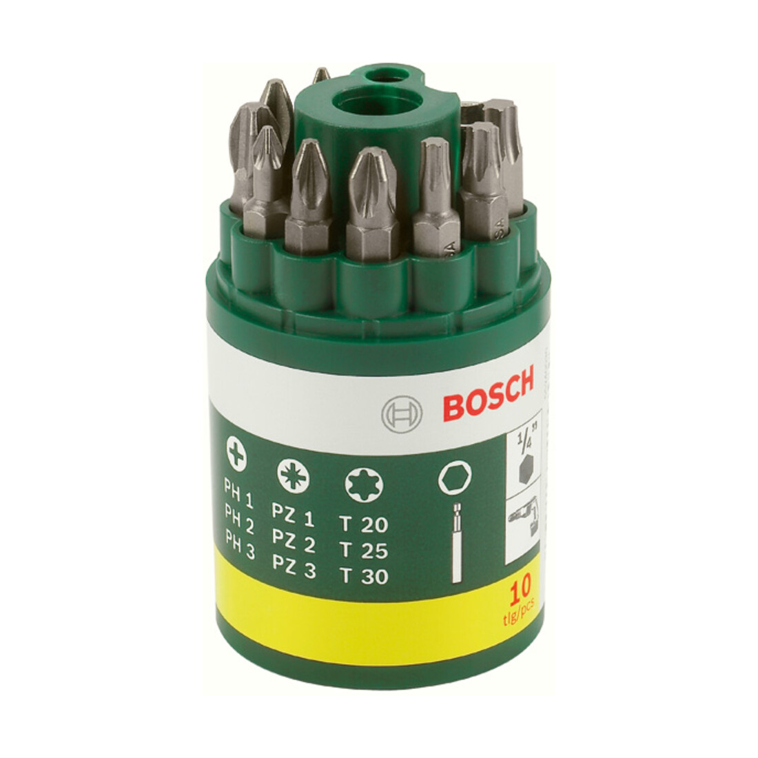 Bosch Schrauberbit-Set, 10-teilig, inklusive TX