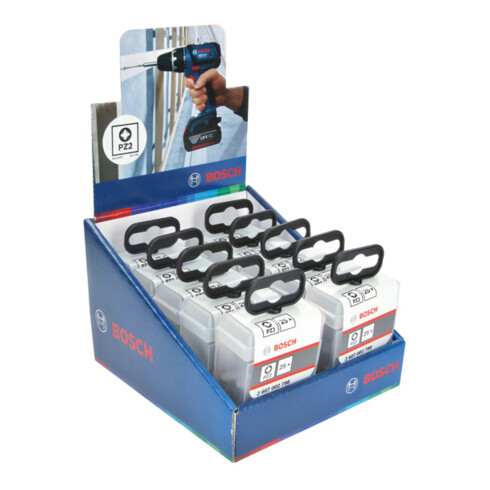 Bosch Schrauberbit-Set, Extra Hard PZ2, 25 Stk., 25 mm