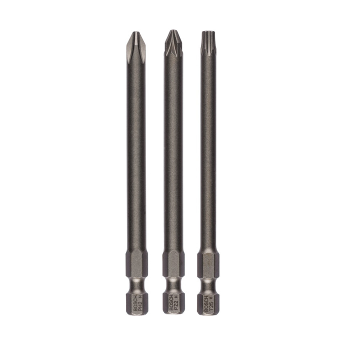Bosch Schrauberbit-Set Extra-Hart, PH2, PZ2, T25, 89 mm