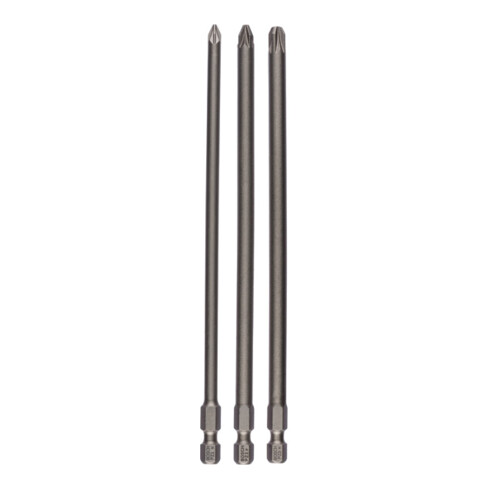 Bosch Schrauberbit-Set Extra-Hart, PZ1, PZ2, PZ3, 152 mm