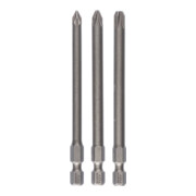 Bosch Schrauberbit-Set Extra-Hart, PZ1, PZ2, PZ3, 89 mm