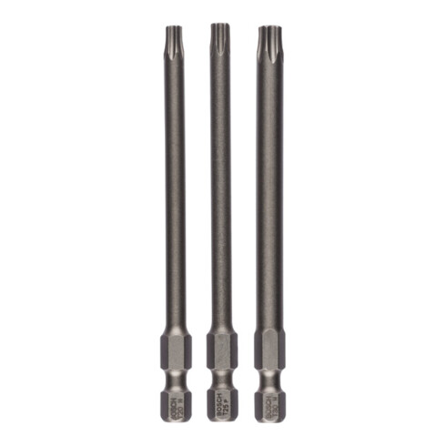 Bosch Schrauberbit-Set Extra-Hart, T20, T25, T30, 89 mm