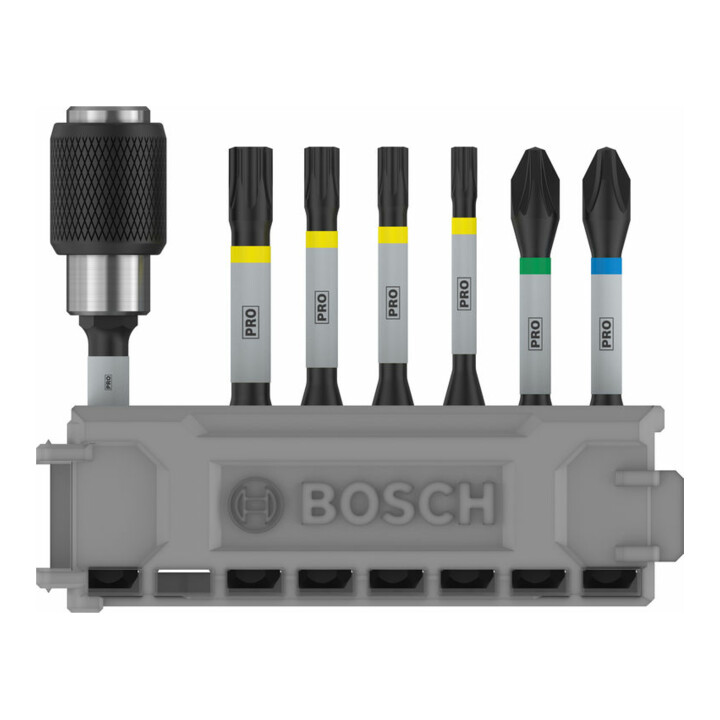 Bosch Schrauberbit-Set Impact Control 7-teilig PH2 PZ2 T15 T20 T25,T30 50 mm
