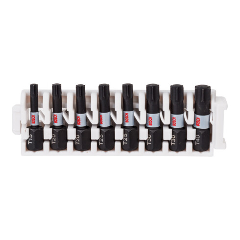 Bosch Schrauberbit-Set Impact Control 8-teilig 1 x T15 T40 2x T20 T25 T30 25 mm