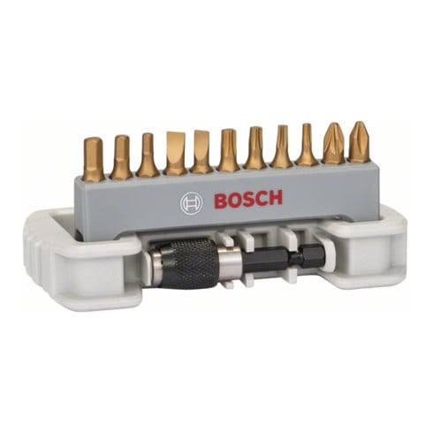 Bosch Schrauberbit-Set Max Grip 11-teilig PH PZ T, S HEX Schnellwechselhalter