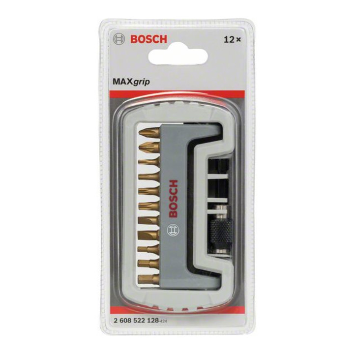 Bosch Schrauberbit-Set Max Grip 11-teilig PH PZ T, S HEX Schnellwechselhalter