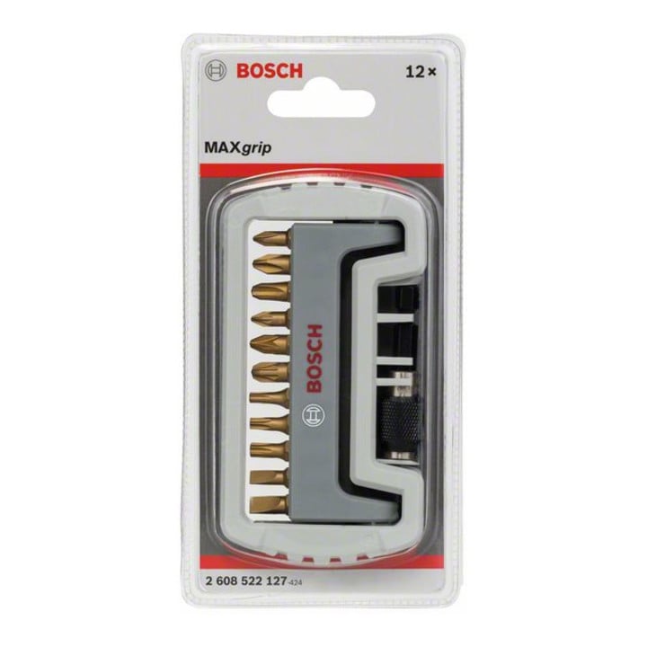 Bosch Schrauberbit-Set Max Grip 11-teilig PH PZ T, S Schnellwechselhalter