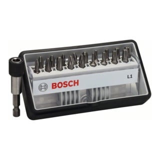 Bosch Schrauberbit-Set Robust Line L Extra-Hart 18+1-teilig 25mm PH PZ TX