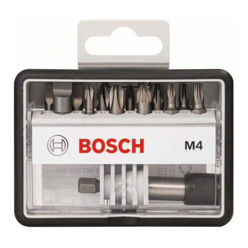 Bosch Schrauberbit-Set Robust Line M Extra-Hart 12+1-teilig 25 mm PH PZ Torx LS