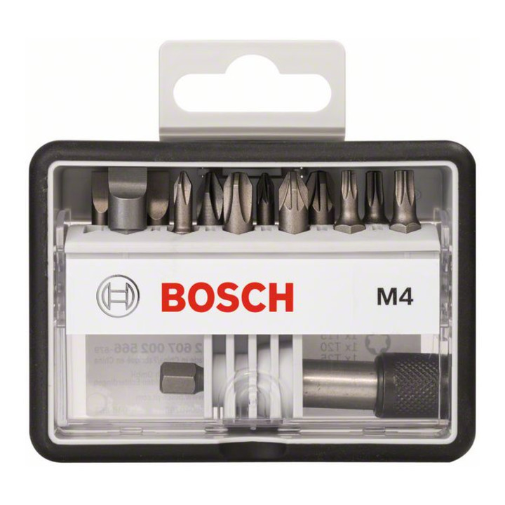Bosch Schrauberbit-Set Robust Line M Extra-Hart 12+1-teilig 25 mm PH PZ TX LS