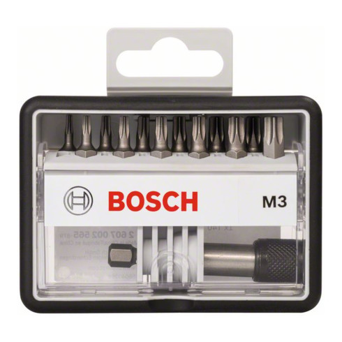 Bosch Schrauberbit-Set Robust Line M Extra-Hart 12 + 1-teilig 25 mm Torx