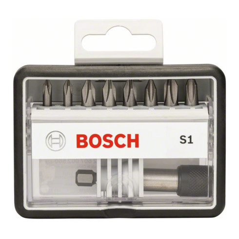 Bosch Schrauberbit-Set Robust Line S Extra-Hart 8 + 1 teilig 25 mm PH
