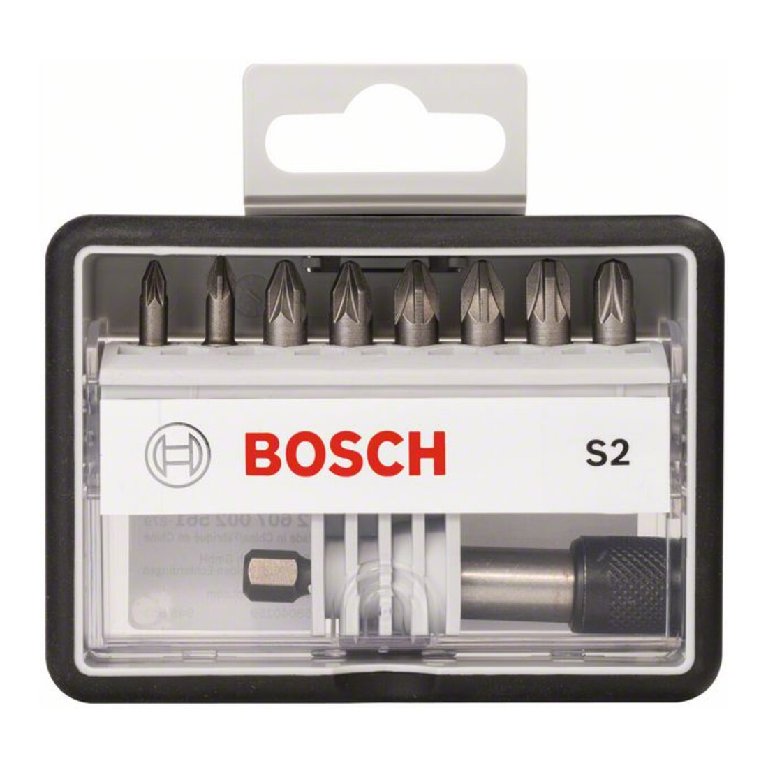 Bosch Schrauberbit-Set Robust Line S Extra-Hart 8 + 1-teilig 25 mm PZ