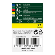 Bosch schroevendraaier bit en ratel set, 27 stuks